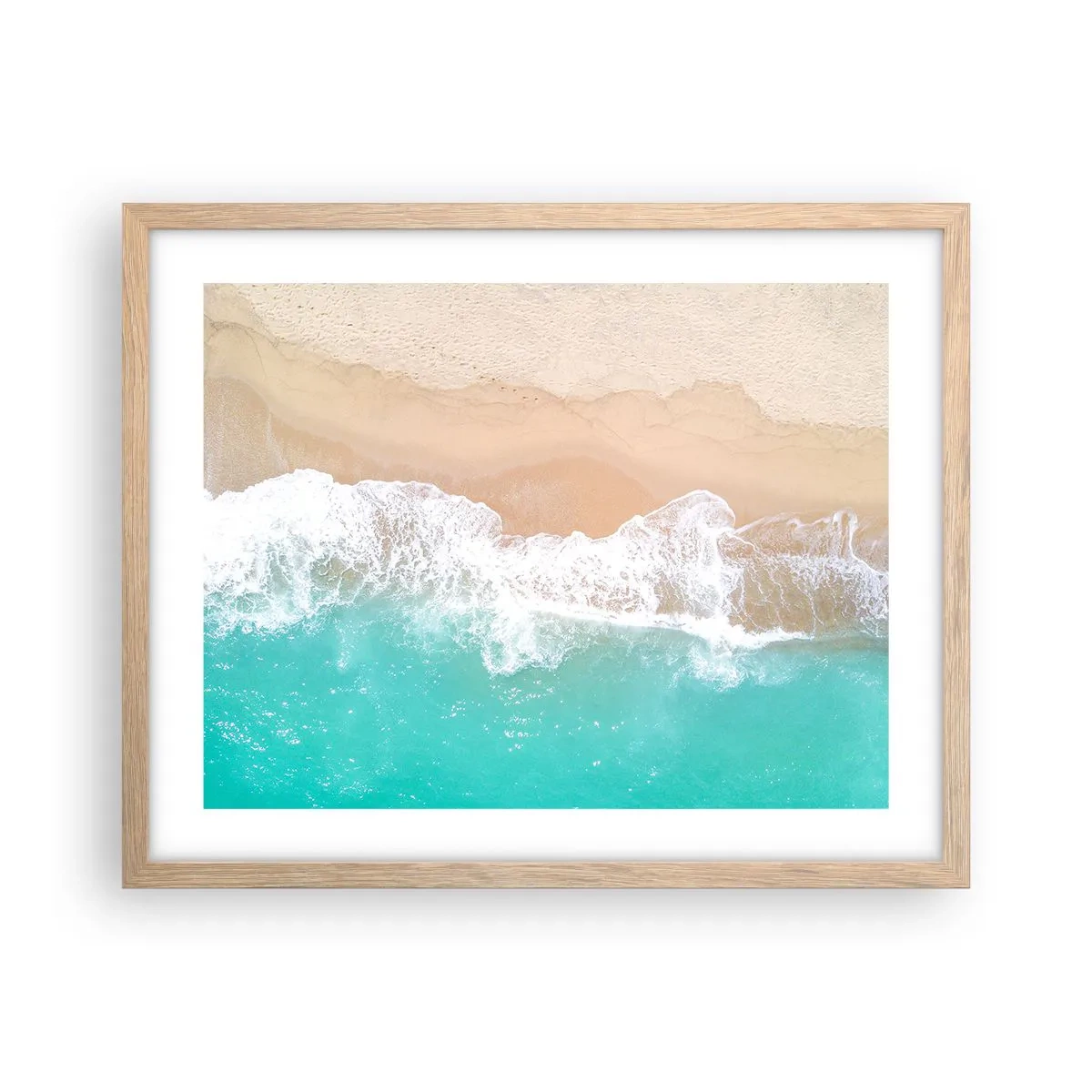 Poszter világos tölgy keretben - Simogató érintés - 50x40 cm