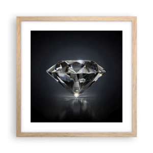 Poszter világos tölgy keretben - Best girls friend - 40x40 cm