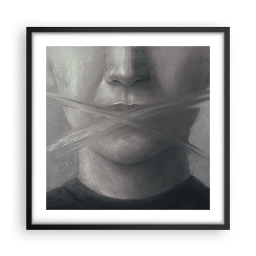 Poszter fehér keretben - Szó nélkül - 50x50 cm
