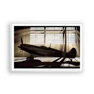 Poszter fekete keretben - Harcos pihenése - 91x61 cm