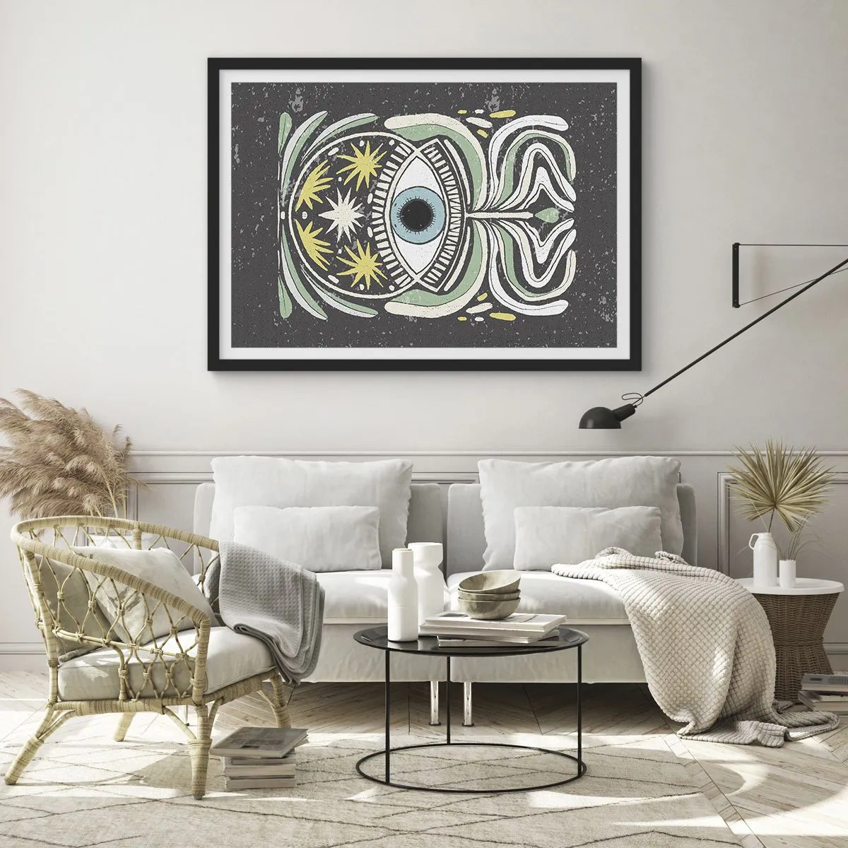 Poszter fehér keretben - Törzsi rituálék - 70x50 cm