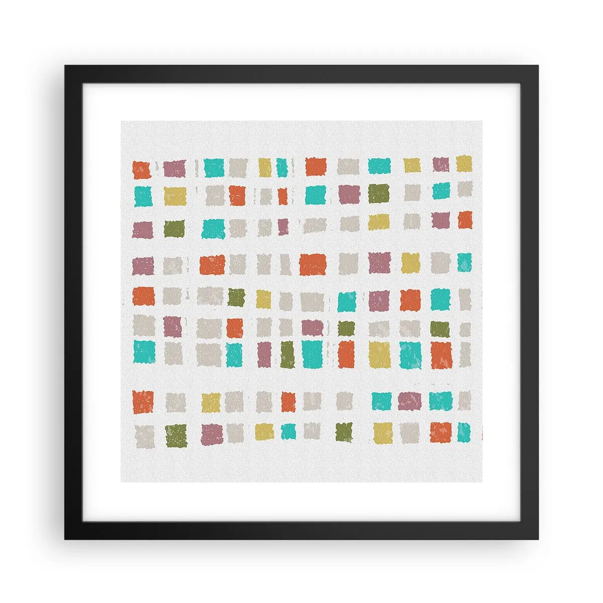 Poszter fehér keretben - Ismeretlen játék - 40x40 cm