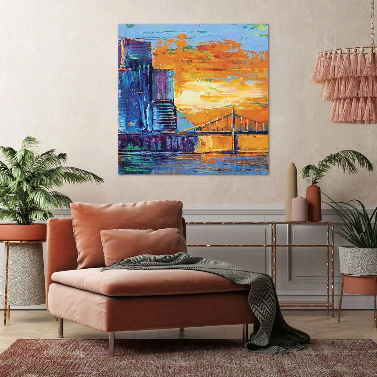 Vászonkép - Kultúra és természet - 40x40 cm