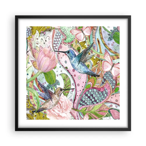 Poszter fehér keretben - Szőlőbe gabalyodva - 50x50 cm