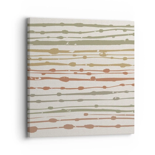 Vászonkép - Zenei színjegyzetelés - 30x30 cm