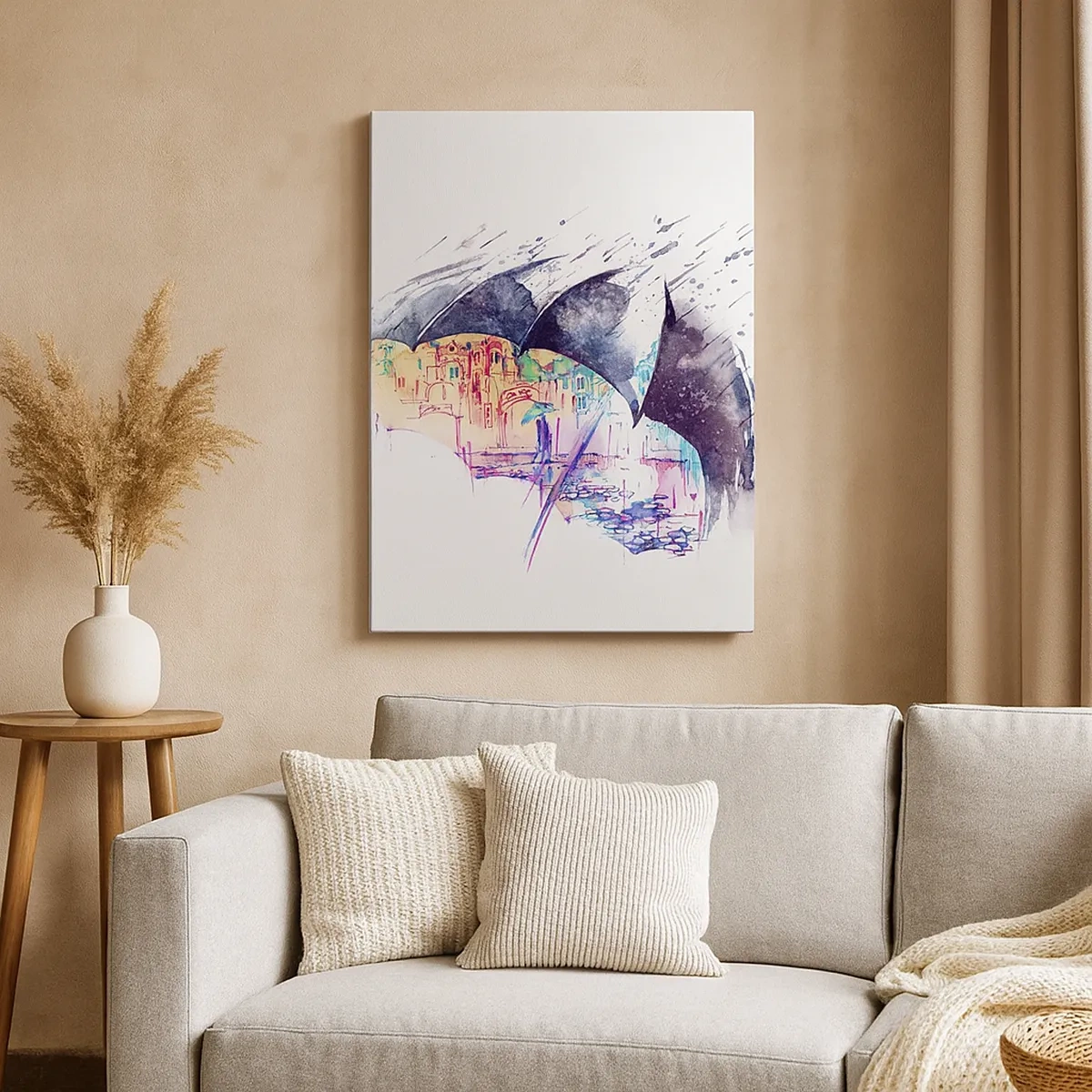 Vászonkép - Sétálj az esőben - 50x70 cm