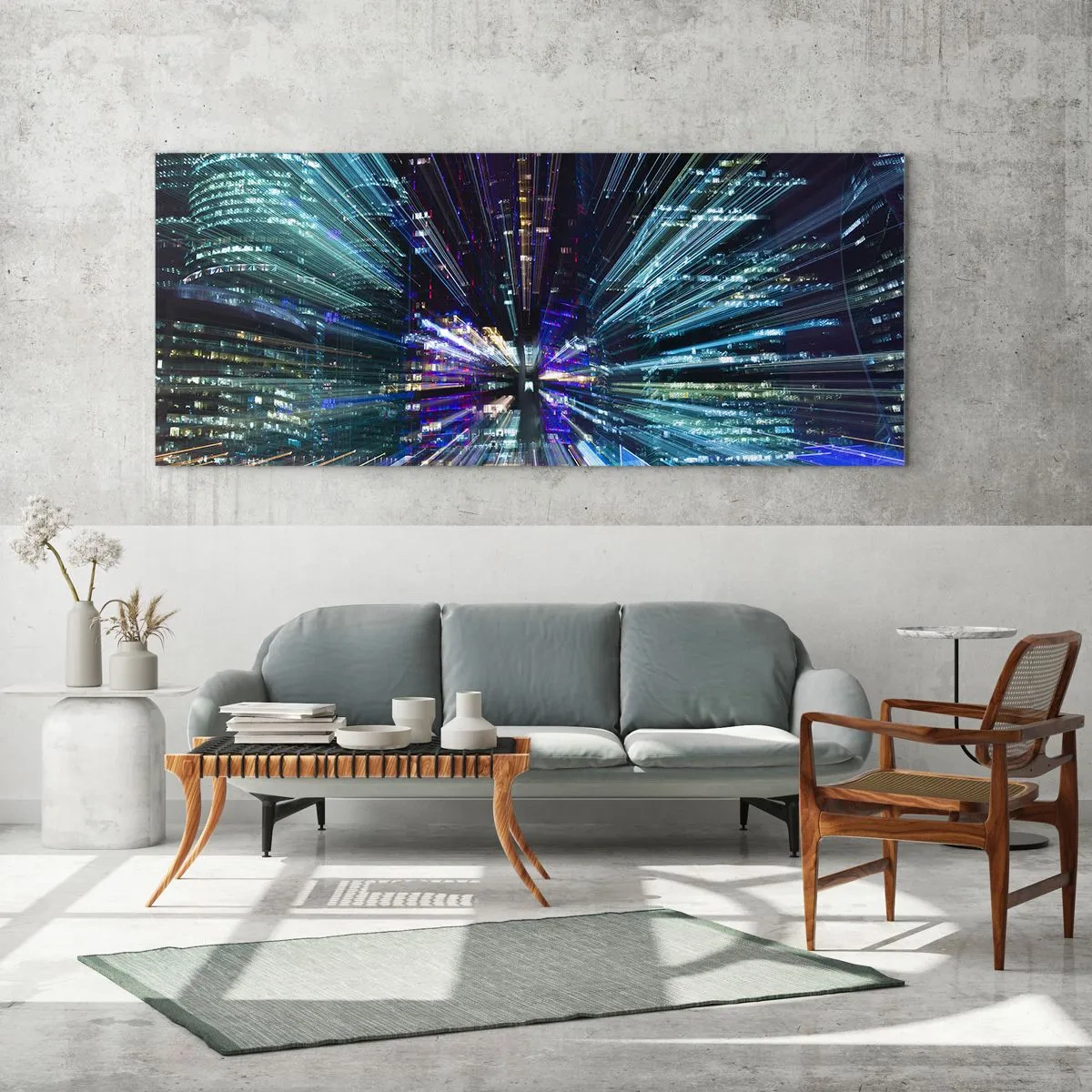 Üveg kép - Átmenet a hipertérbe - 100x40 cm