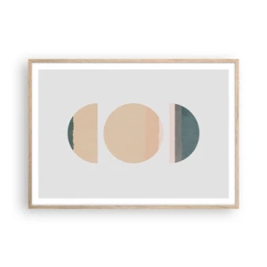 Poszter világos tölgy keretben - Kerékről kerékre - 100x70 cm