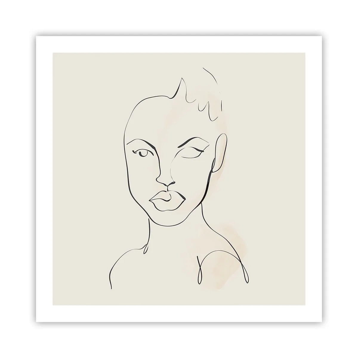 Poszter - Az érzékiség körvonala - 60x60 cm