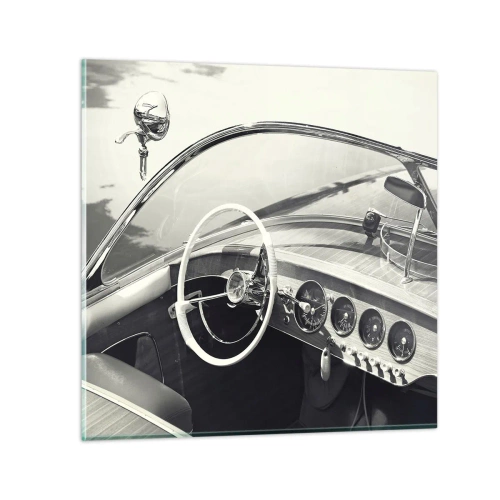 Üveg kép - Időjárás a gazdagoknak - 50x50 cm