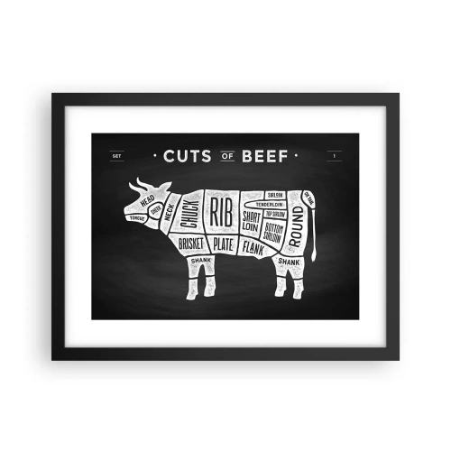 Poszter fehér keretben - Mészáros ábécéskönyve - 40x30 cm