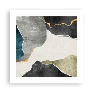 Poszter - Mozaik kompozíció aranyszállal - 40x40 cm