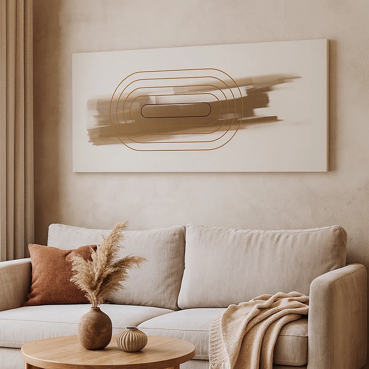 Vászonkép - Szürke fuvallat - 30x30 cm