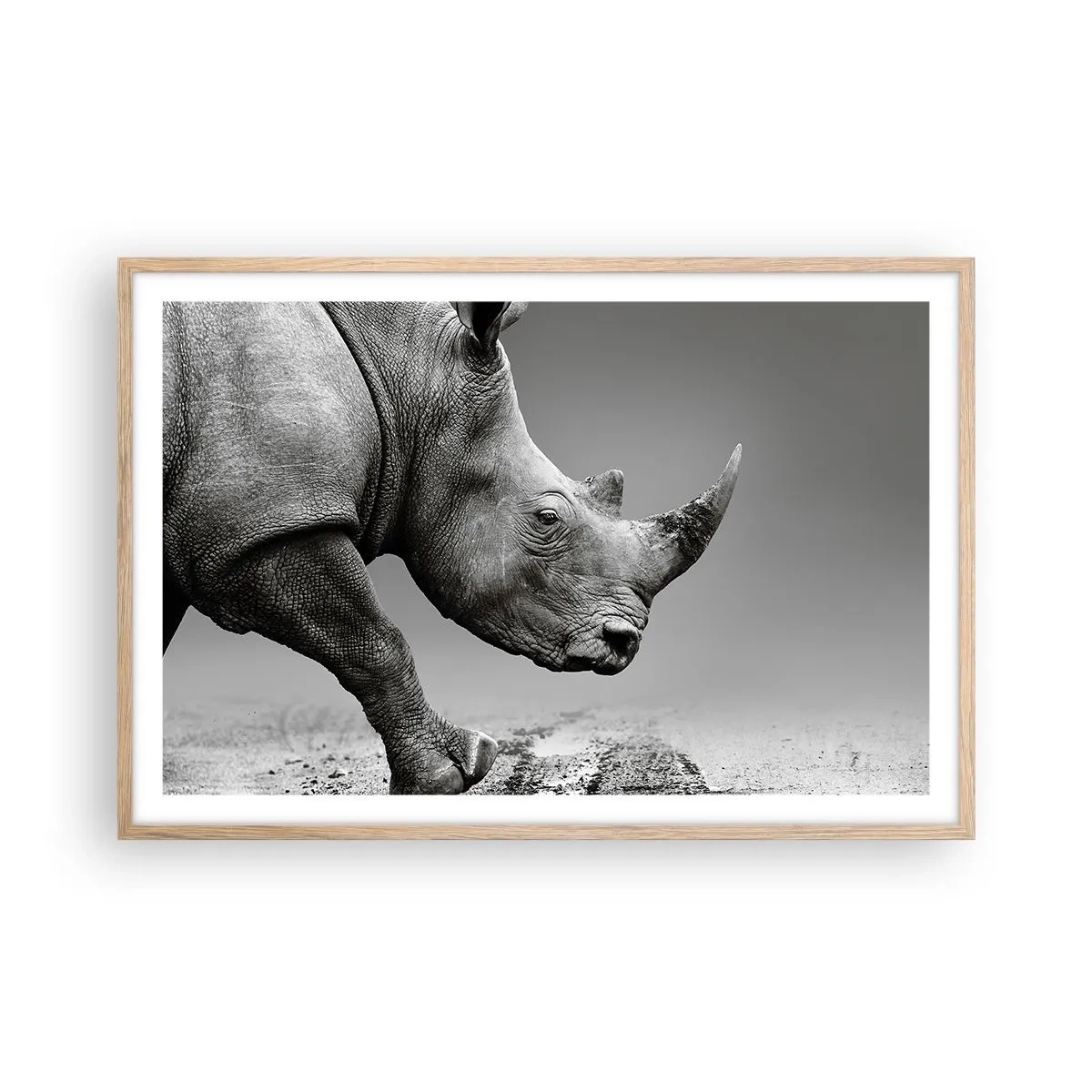 Poszter világos tölgy keretben - Megállíthatatlan erő - 91x61 cm