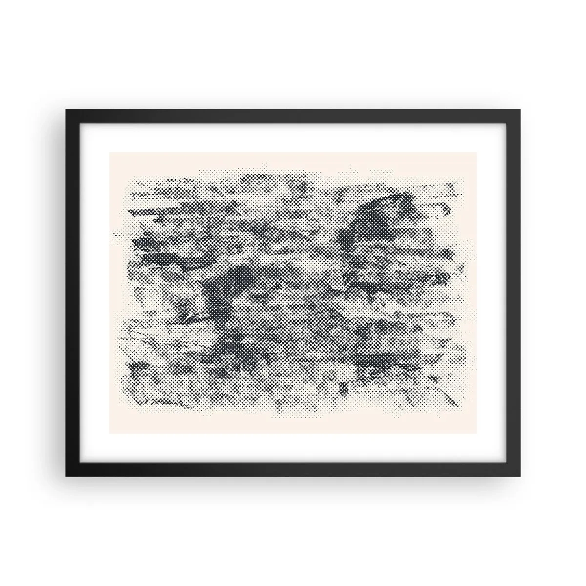 Poszter fehér keretben - Ködös kompozíció - 50x40 cm