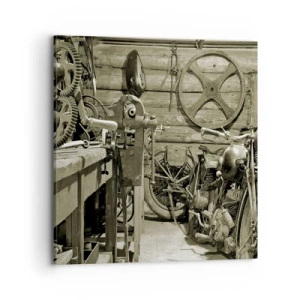 Vászonkép - Władek bácsi fészerében - 70x70 cm