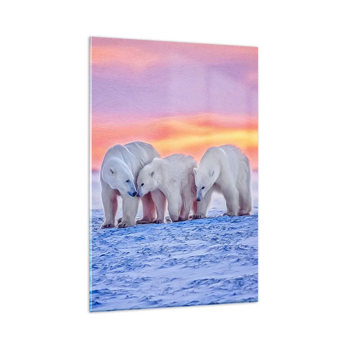 Üveg kép - Elég a családi meleg - 80x120 cm