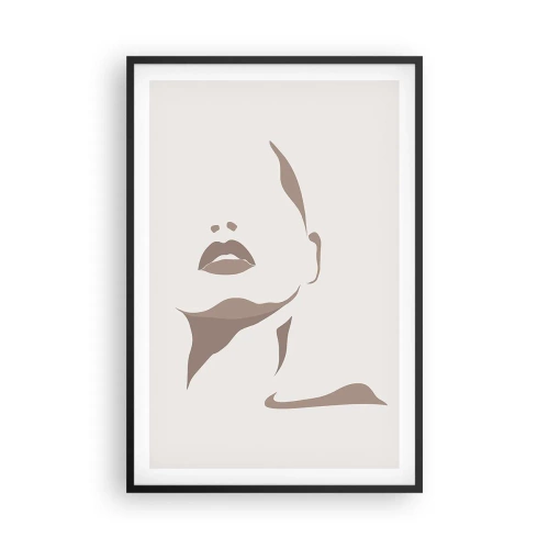 Poszter fehér keretben - Fényből és árnyékból létrehozott - 61x91 cm