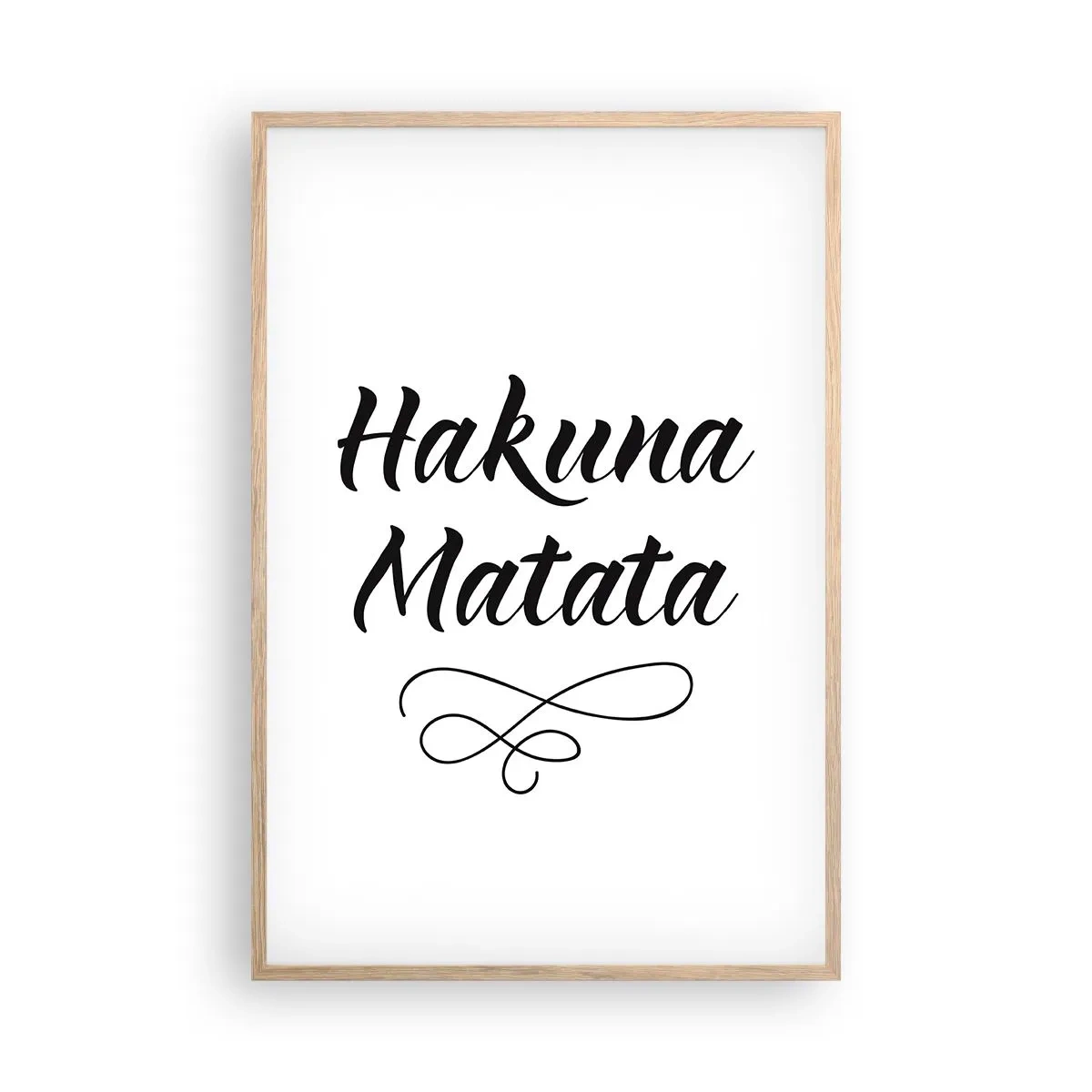 Poszter világos tölgy keretben - A legjobb tanács - 61x91 cm