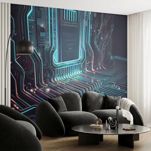Fotótapéta Premium Sand - Úgy gondolom... - Technológia, Számítógép, Processzor - 100x70 cm