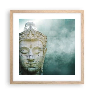 Poszter világos tölgy keretben - A fény kérése - 40x40 cm