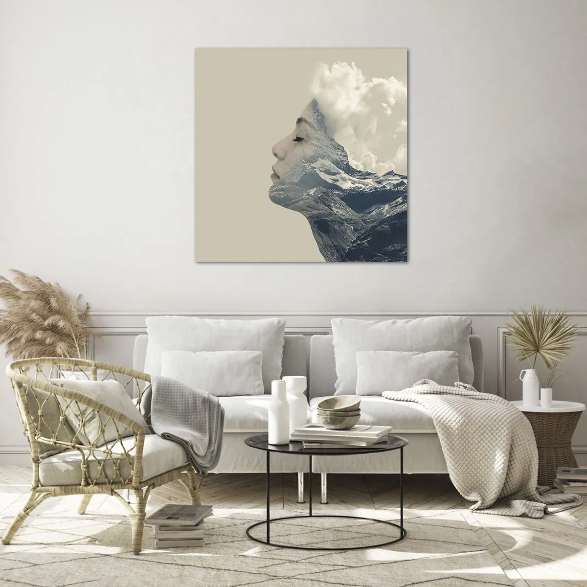 Üveg kép - Az elemek szépsége - 30x30 cm