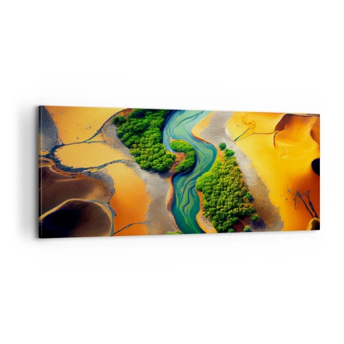 Vászonkép - Életetadó folyó - 100x40 cm