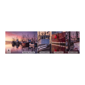 Fotótapéta Minta Premium Sand - Másnap előtt - Halászkikötő, Csónakok, Halászat - 100x30 cm