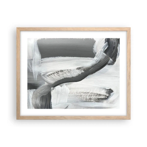 Poszter világos tölgy keretben - Határozott mozgással - 50x40 cm