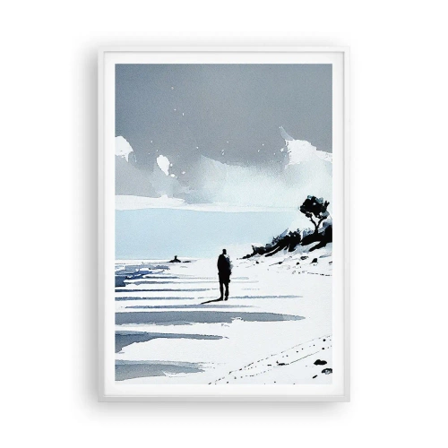 Poszter fekete keretben - Egyedül - 70x100 cm