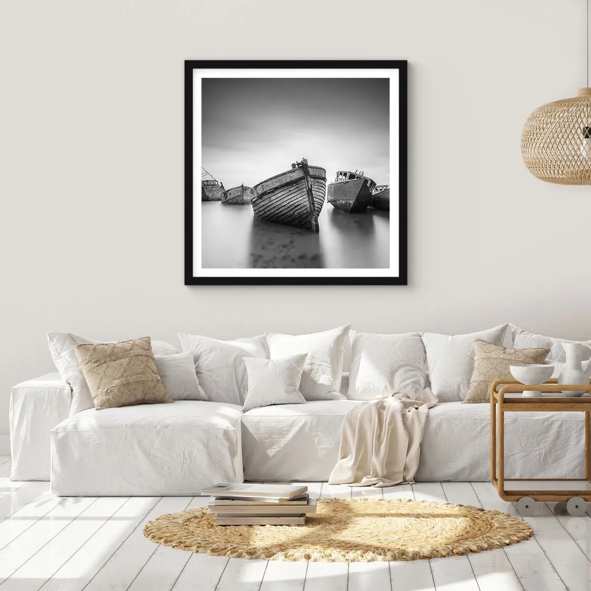 Poszter fehér keretben - Csak emlékek... - 60x60 cm