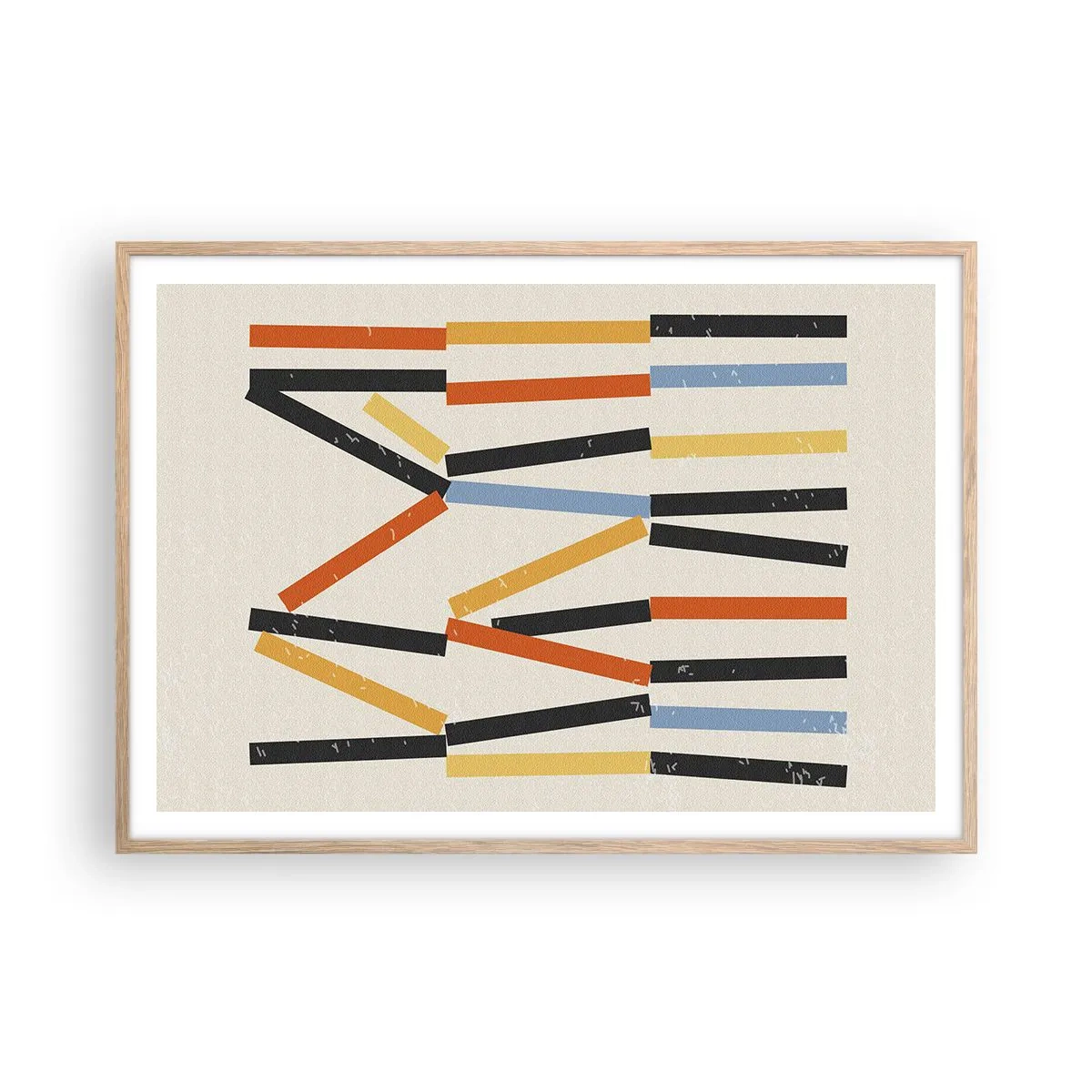 Poszter világos tölgy keretben - Vízszintes kompozíció - 100x70 cm