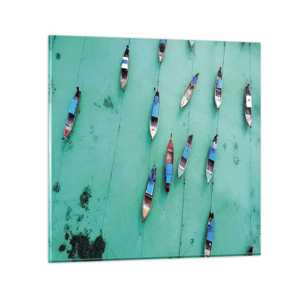 Üveg kép - Örömteli várakozásban - 70x70 cm