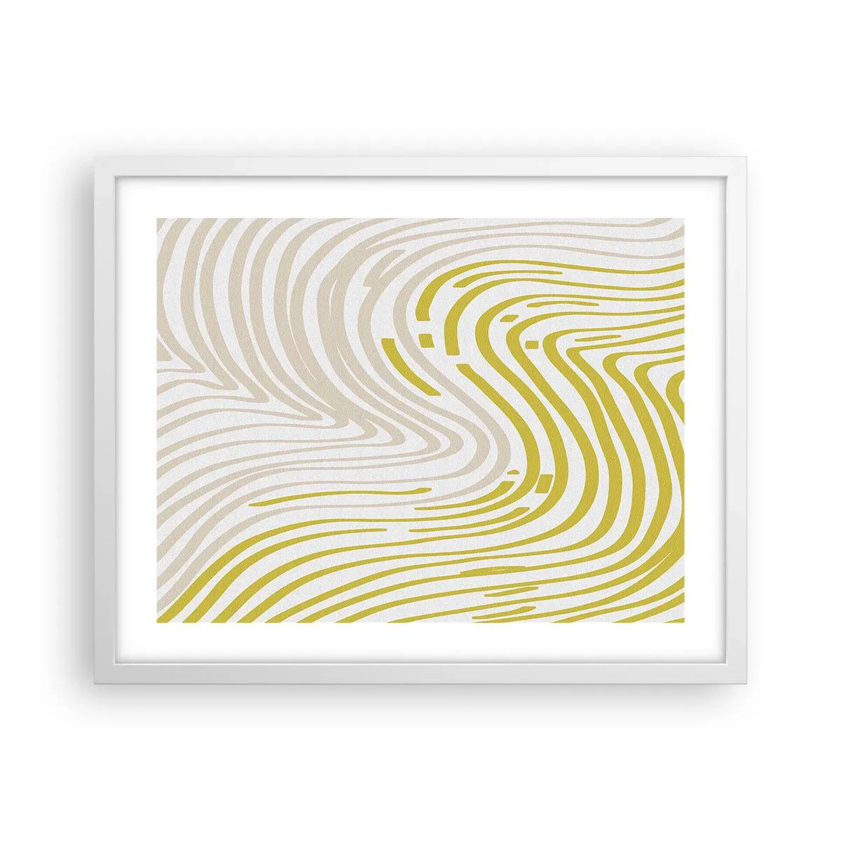 Poszter fekete keretben - Kompozíció szelíd kanyarral - 50x40 cm