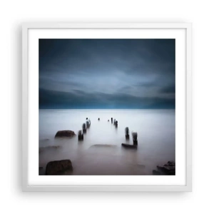 Poszter fekete keretben - Töprengő tó - 50x50 cm