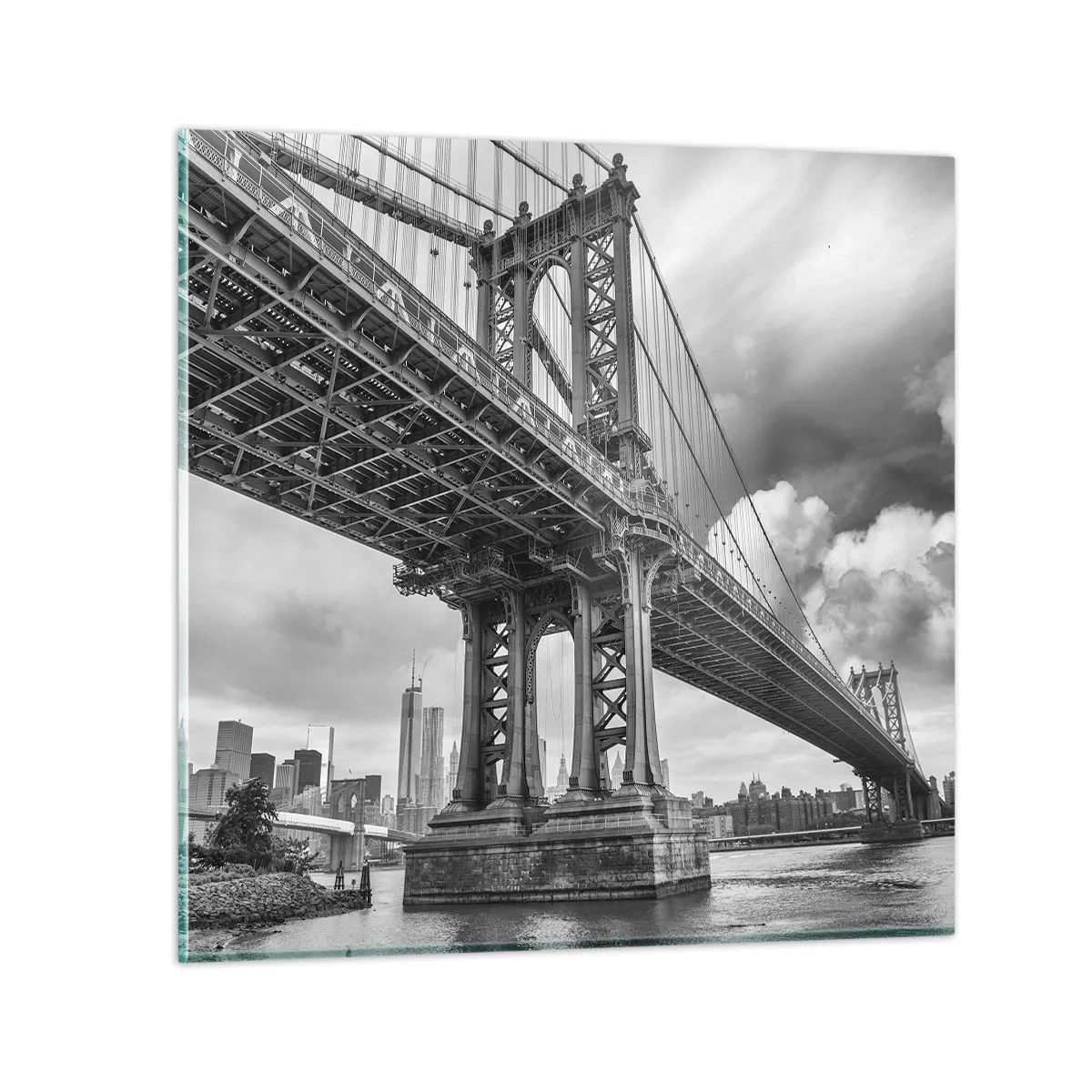 Üveg kép - A város szívébe - 40x40 cm