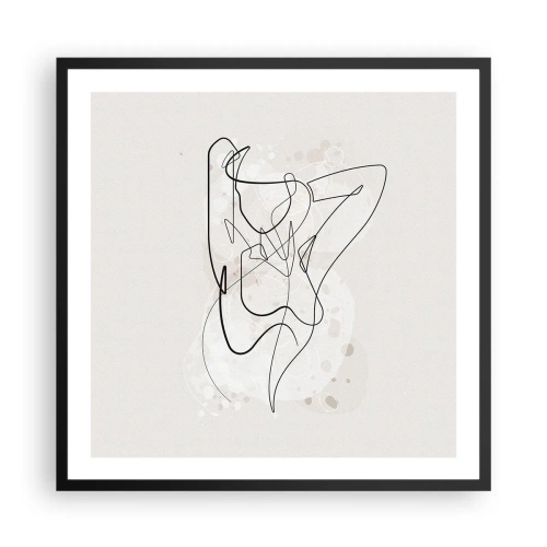 Poszter fehér keretben - A csábítás művészete - 60x60 cm