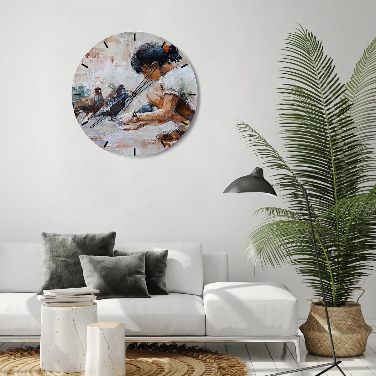 Falióra, Óra - A kicsik és a legkedvesebbek - 40x40 cm