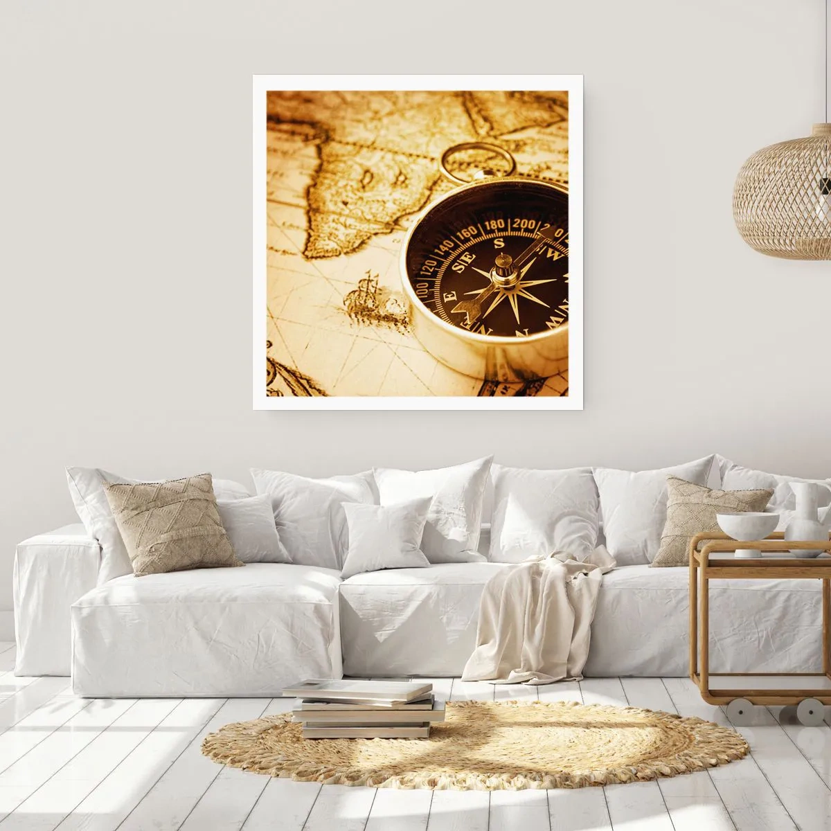 Poszter - Keletre, vagy nyugatra? - 40x40 cm