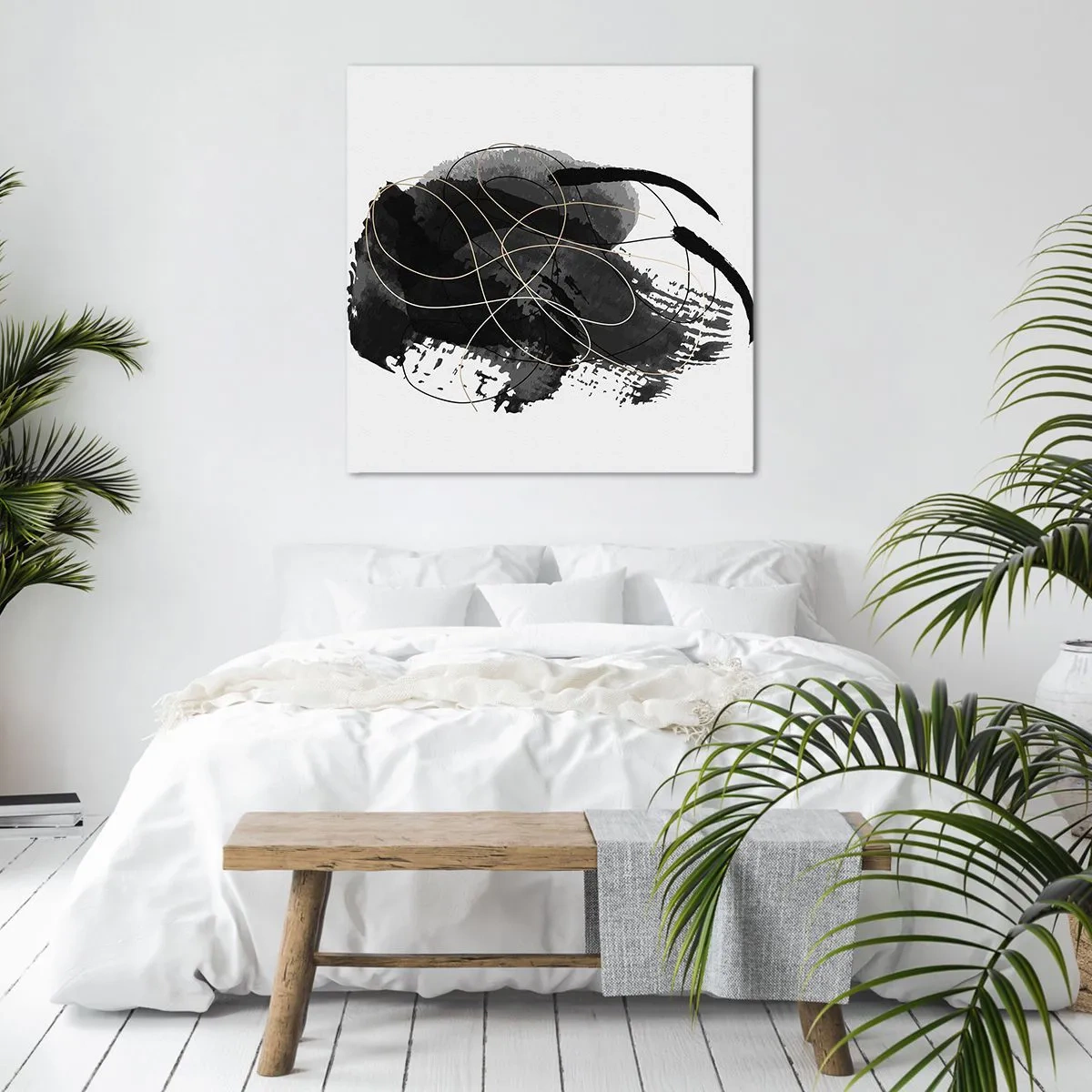 Vászonkép - Feketéből készült - 60x60 cm