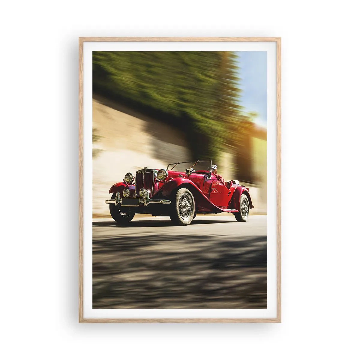 Poszter világos tölgy keretben - Szebb, mint Szamothrakéi Niké - 70x100 cm