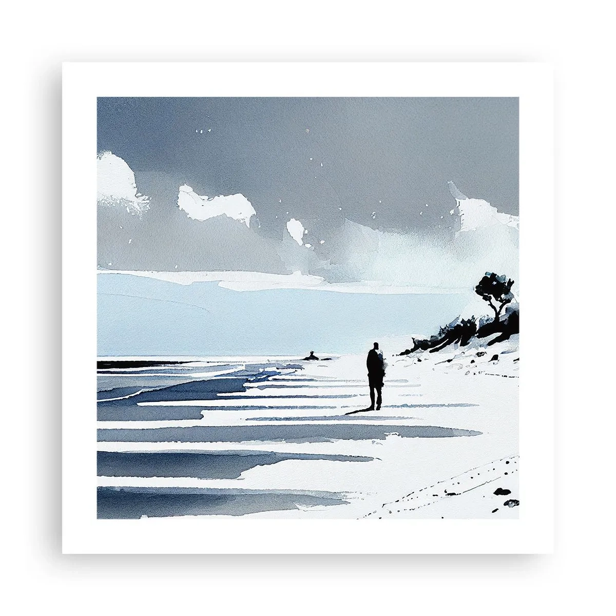 Poszter - Egyedül - 50x50 cm