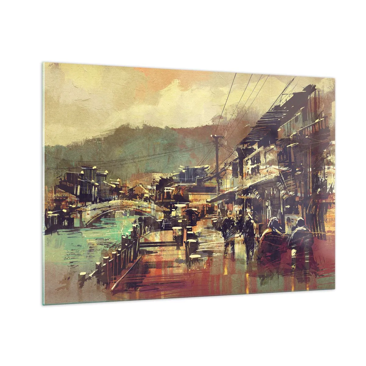 Üveg kép - Az élet, mint a szürke gazdagság - 100x70 cm