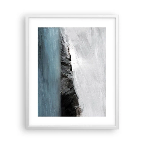 Poszter fekete keretben - Víz - föld: az elemek összecsapása - 40x50 cm