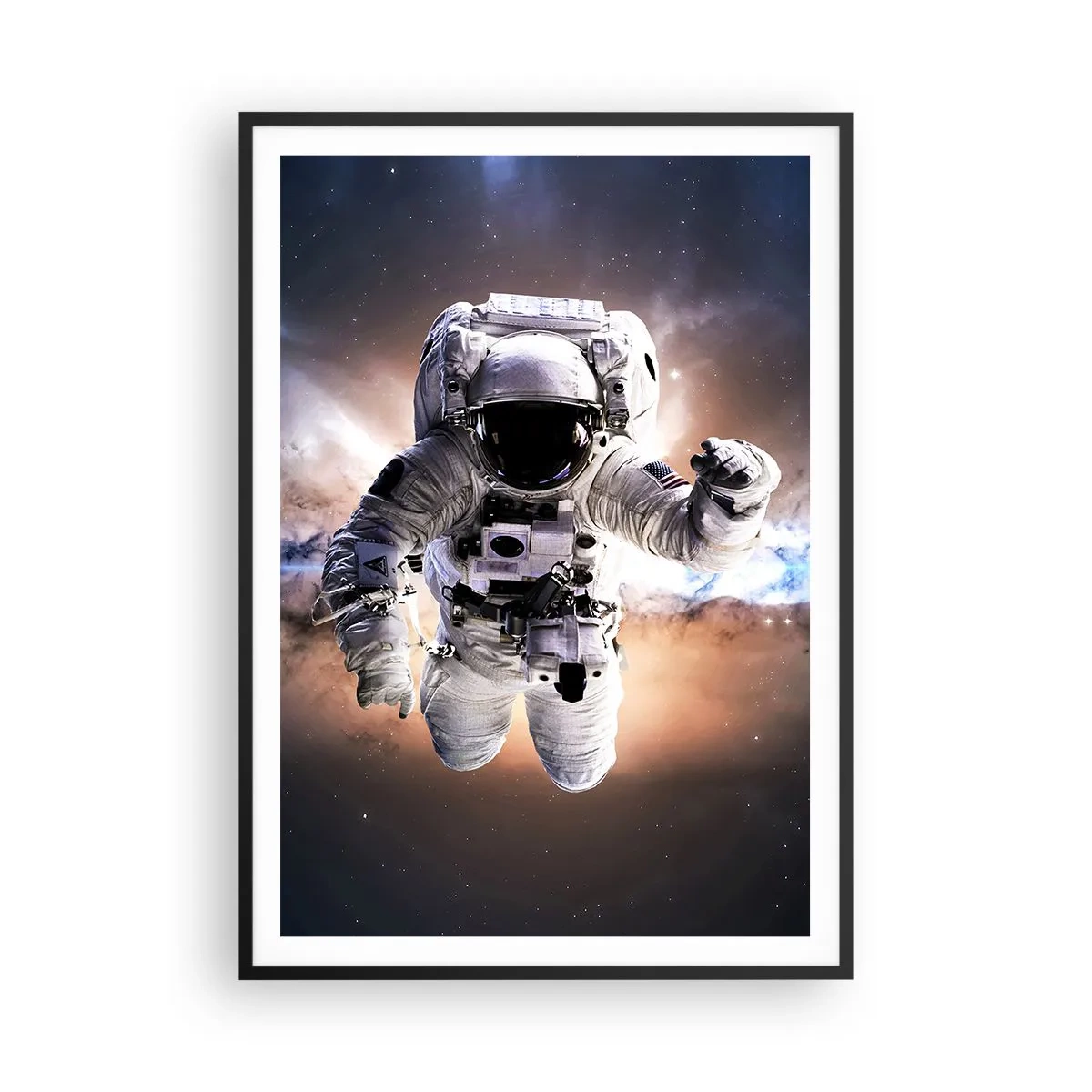 Poszter fehér keretben - Üdvözlet az űrből - 70x100 cm