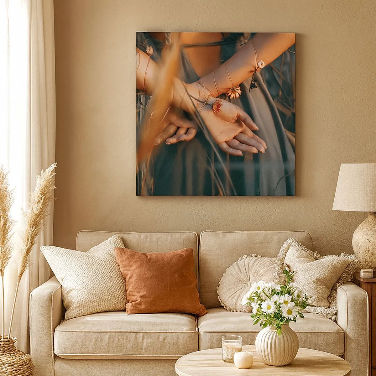 Vászonkép - Kapcsolatban a természettel - 30x30 cm