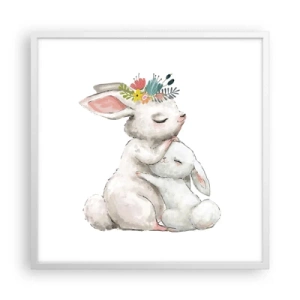 Poszter fekete keretben - Nincs olyan, mint anyánál - 60x60 cm