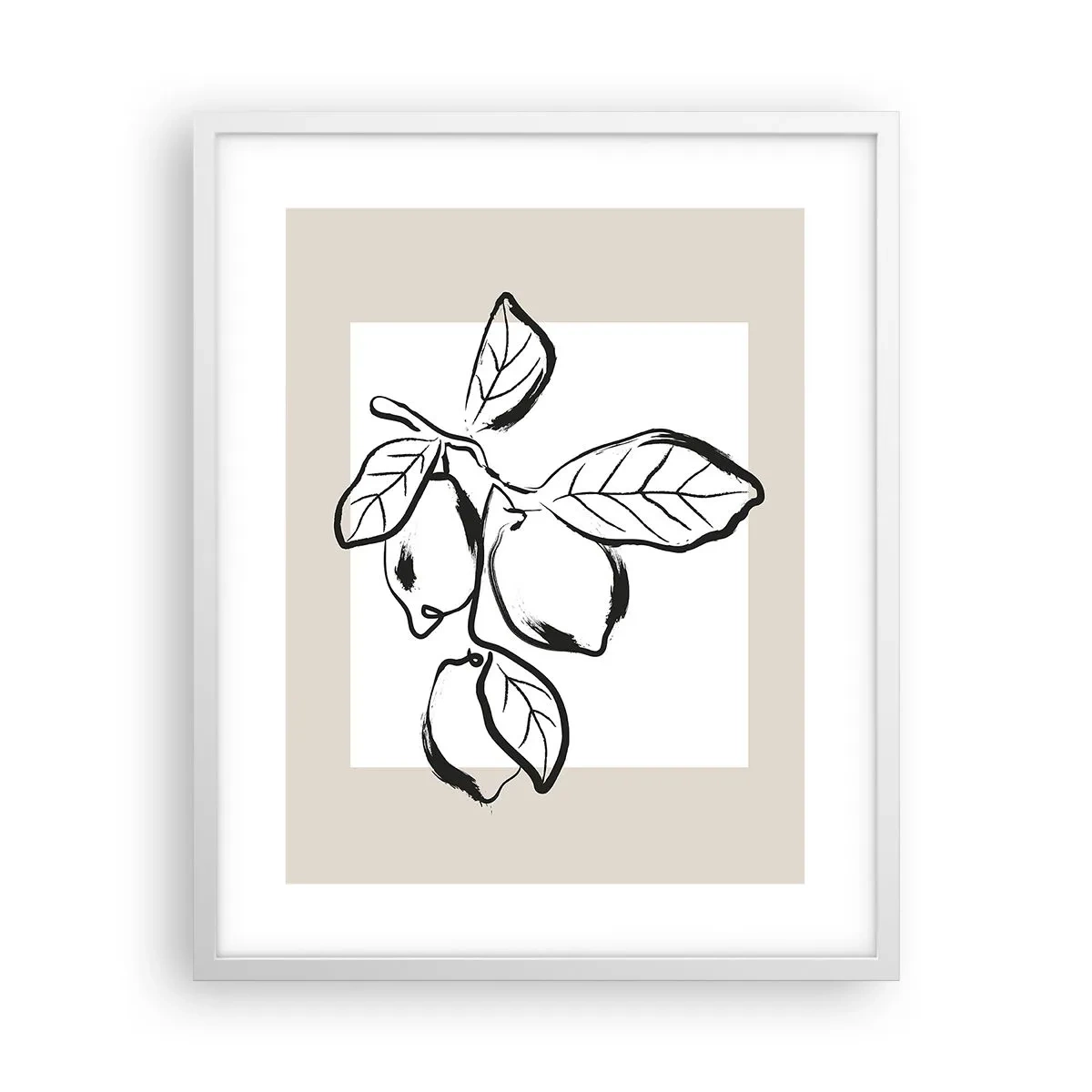 Poszter fekete keretben - Ahol a citrom érik... - 40x50 cm