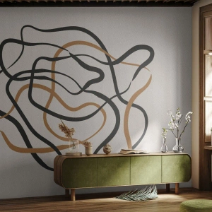 Fotótapéta Standard Eco - Minden összezavarodott - Boho, Absztrakció, Vonalak - 400x280 cm