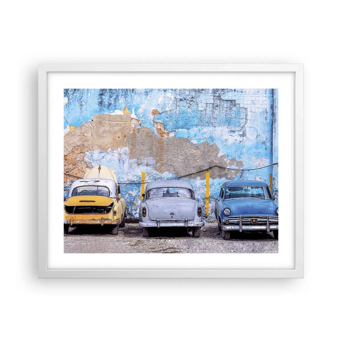 Poszter fekete keretben - Veteránok találkozása - 50x40 cm